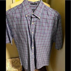 Like New Condition Austin Reed Button Down Plaid Shirt Size Large #MSOC#16